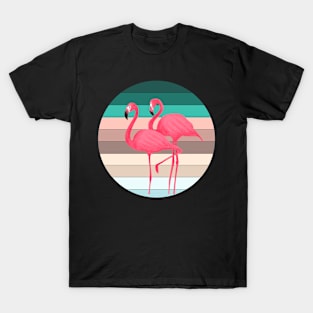 flamingo couple vintage T-Shirt